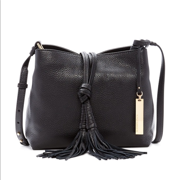 Vince Camuto Handbags - Vince Camuto Taro Leather Tassel Crossbody Bag